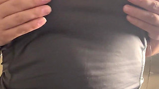 Sexy Latina Seduces You by Caressing Her Body with Clothes- Strong Orgasm Makes Her Moan with Pleasure