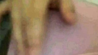 Beautiful French cums in her panties