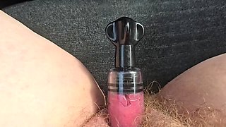 Hairy Mature KhylinCate Squirting and Pissing in Car Clit Pumping Action