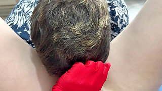I sucked and fucked my Indian stepsister and licked her pussy because she was wearing red gloves and I got really horny