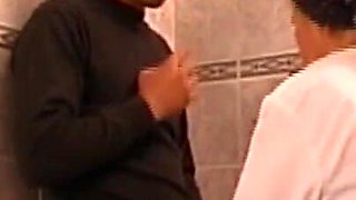 Hot granny in the bathroom