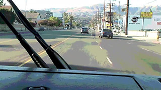 Beautiful slut looking for sex gets fucked on the bus