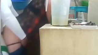 Maid Fucked by Her Boss, My Wife Almost Caught Us