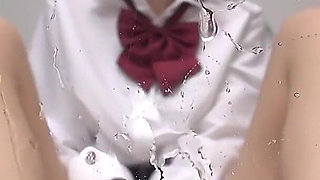 She Jerks You with a Filthy Sock - Hikaru Minazuki, School Uniform, Spit POV