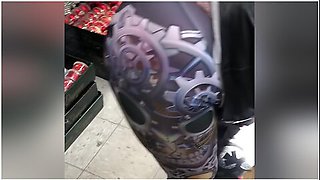 See Through Designer Leggings Pink Panties Xmas Shopping