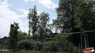 German Scout - Skinny Mature Melisa Rose Pick up for No Condom Casting Fuck