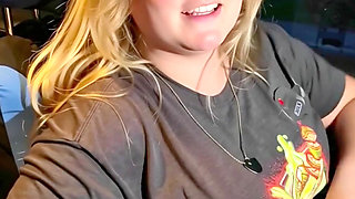 I Stripped Outside in My Car Showing My Huge Tits Rubbing Myself on My First Time Ever Movie