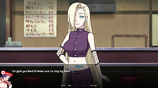 Naruto's appointment with INO to eat Ramen in Ichiraku