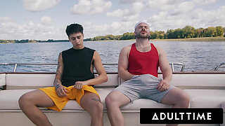 ADULT TIME - Straight Buddies Marcus McNeil & Angel Elias Turn Disappointing Boat Day Into Hard Fuck