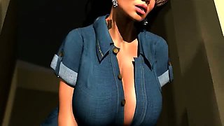 3D animated big boobs