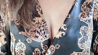 Big Boobed Blonde Masturbates With A Dildo In The Bathroom