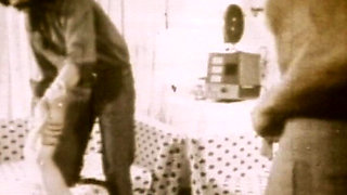 Sepia Vintage Anal Loop with Close-up Retro Backdoor Worship