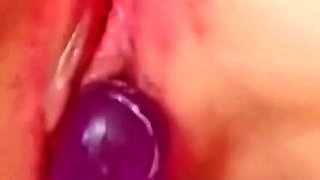 Sexy Brunette With Braces Masturbating