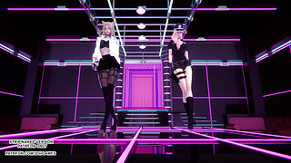 MMD Fifth Harmony - Worth It Ahri Seraphine Sexy Hot Dance 4K