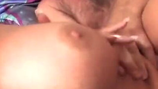 Busty mature gets sprayed facial