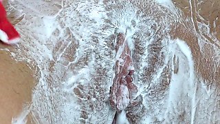 Shaving Hairy Pussies with a Close -up Shaving Foam!