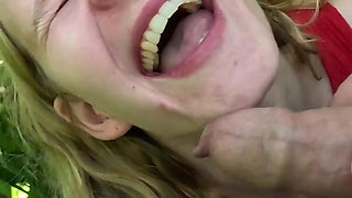 Cheap Teen Slut Gets Fuck and Facial in Cornfield