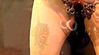 Slave M nipple stretching