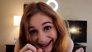Scarlet Skies begs for a full creampie