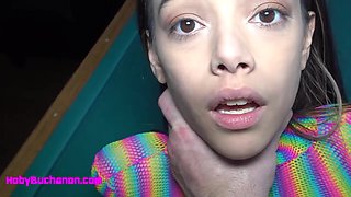 95 Lb Harmony Wonder Tight Pussy Pounded & Face Fucked Hard By Daddy - Hoby Buchanon