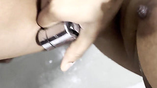 Shower Sex with Boyfriend on Toilet Seat