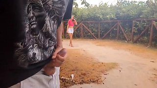 Public Risky Handjob - Innocent Redhead Teen Fanny Squirting in 4K