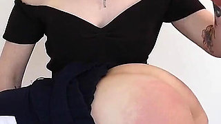 Slave Mila's Otk Wooden Spoon Spanking by Miss Roxy