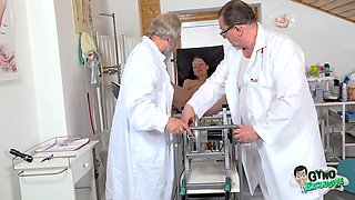 Bella Angel - Two Pervy Doctors Make Young Cum Like Crazy In Gyno Chair