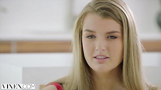 Vixen featuring Johnny Sins and Mia Melano's blowjob clip