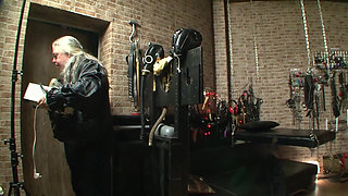 Redhead Bondage Sluts Chained in Barn BDSM Orgy