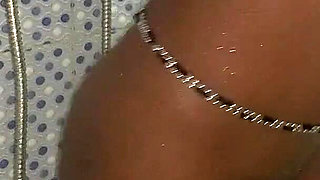 Hot Petite Ebony Babe Enjoys Solo Moment in the Bathroom Caressing Her Small Boobs