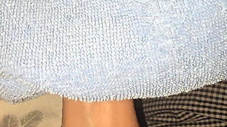 Step mom enjoyed watching porn video handjob step son Big Dick