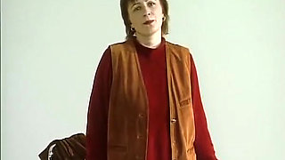 Mature Lady From Germany Showing Her Big Tits on Casting