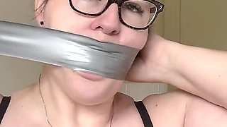 Lacey - Self Gag Fun and Orgasms After Gym Part 1