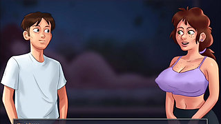 Sex with stepsister and neighbour .(summer time saga game)