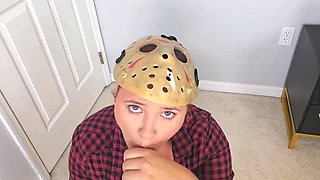 Naughty sister teases brother with forbidden sensual boner