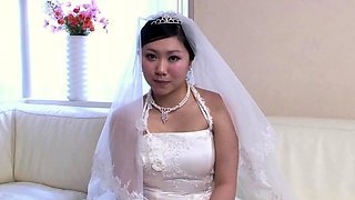 Horny japanese teen oiled and toyed
