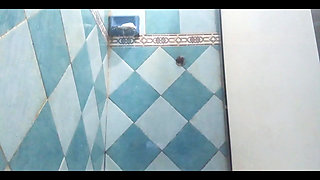Karmica Chubby Mexican Pregnant in the Shower After Going to the Beach