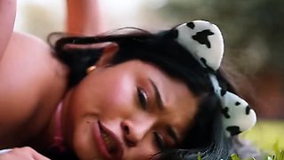 Thick Latina Gives Milk Then Gets Some Cream