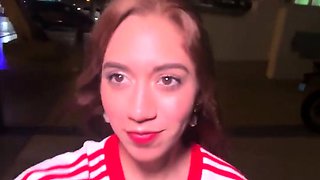 German Redhead Teen fuck outdoor with older men