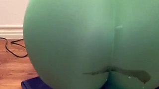 Bent Over Pissing My Self in Nylon Leggings