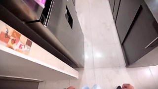 A brunette Asian slut does her best when pleasing a solid boner