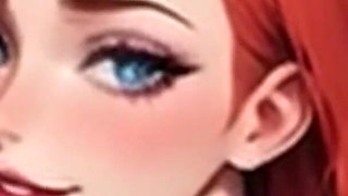 Waifu Secretary POV – Red Lingerie & Hair Variety Office Close-Up Fucking