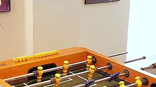 When Strip Foosball Gets Out of Control - 4some Edition
