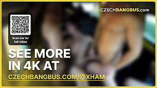 Tasty bukkake with a hairy MILF (Czech Bang Bus)